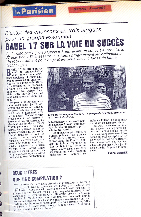 Le Parisien 17-5-89