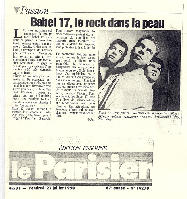 Le Parisien 27-7-90